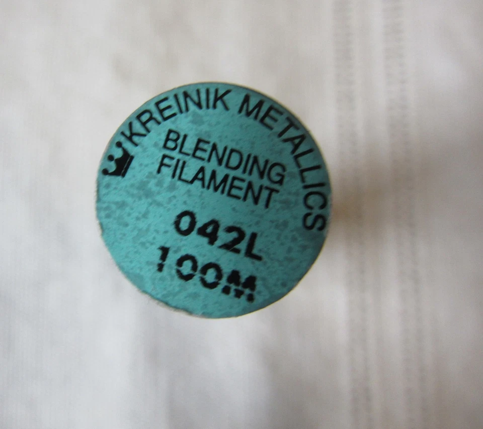 Kreinik Metallic Blending Filament #042L OPTIC OPAL holographic Thread Spool - Image 2 of 4
