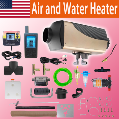 #ad 12V 7KW Diesel Heater All in One Air amp; Water Heating for RV Engine Block $285.99