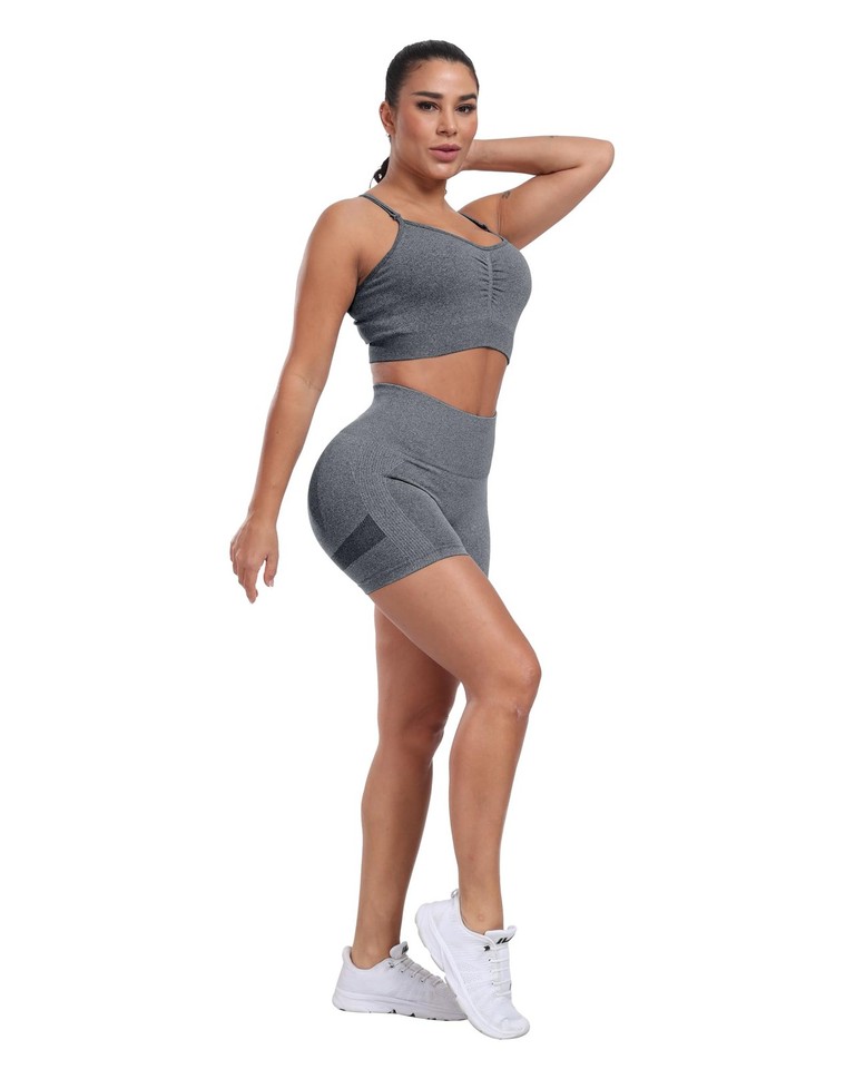 Keriffe Women's Booty Shorts - V Back Scrunch Butt Lifting Gym Shorts, High Waist