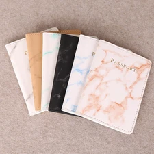 Travel Passport Holder Wallet Holder RFID Blocking Leather Card Cover Case
