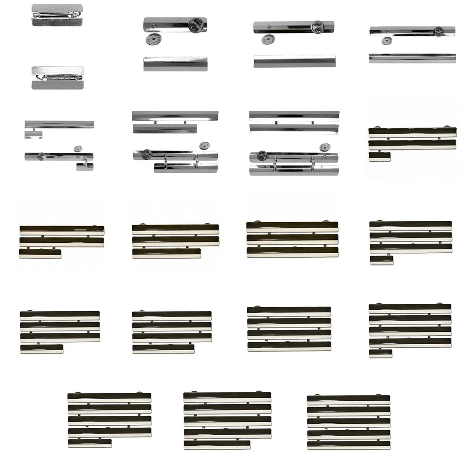 FRITZSCH ODER BENDER Bandspange Unterteil Ordensspange Befestigung Schiene Bandschnallen alle Größen