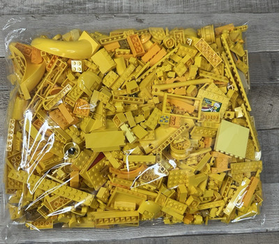 LEGO Assorted Yellow Bulk Bricks LOT Plates 3 Lbs 12 Ozs Block Technic Special