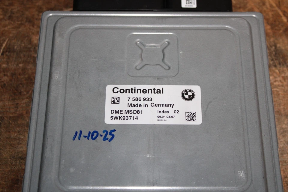 OEM BMW E82 E88 E90 E92 E93 DME ECU N54 Engine Computer Control MSD81 - Image 4 of 4