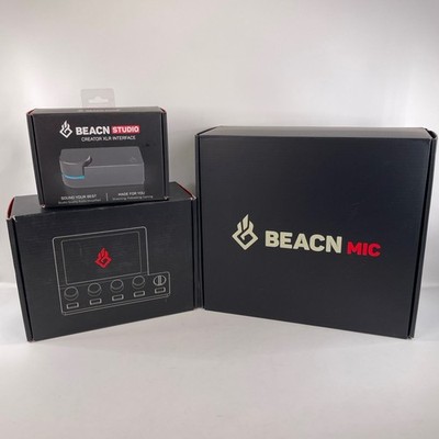 Beacn Mic, Mix Create, & Studio Interface Black New Open Box Professional Audio