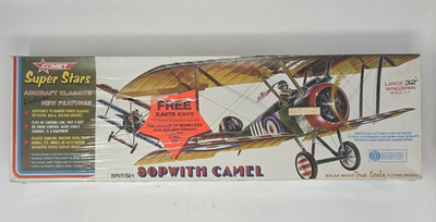 Comet Super Star Sopwith Camel Flying Scale Model Kit 32'' Wingspan New Sealed
