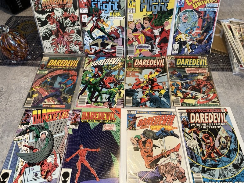 Lot Of 41Marvel Comic Books (Bagged And Boarded) Daredevil X Men Doc Savage
