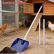 Chicken Poop Scooper&Rake Chicken Coop Scoop for Sand Poultry Droppings Shovel