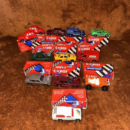12 Vintage Corgis including Porsche 935 “POLO” Die-Cast Model Car s Original Box