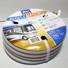 Teknor Apex 7503-25 Aquaflex 25' RV & Marine Reinforced Fesh Water Hose - White