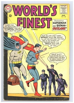 World's Finest Comics 148 (FN-) Clayface/Luthor team-up 1965 DC Comics j568