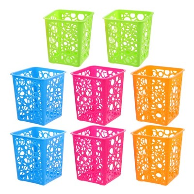 8 Pcs Crayon Pencil Containers Organizer Bins Makeup Cosmetic Cup
