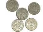 [Lot of 5] 1 Deutsche Mark German Coins - 1962/1967/1969/1970/1971 — photo 3