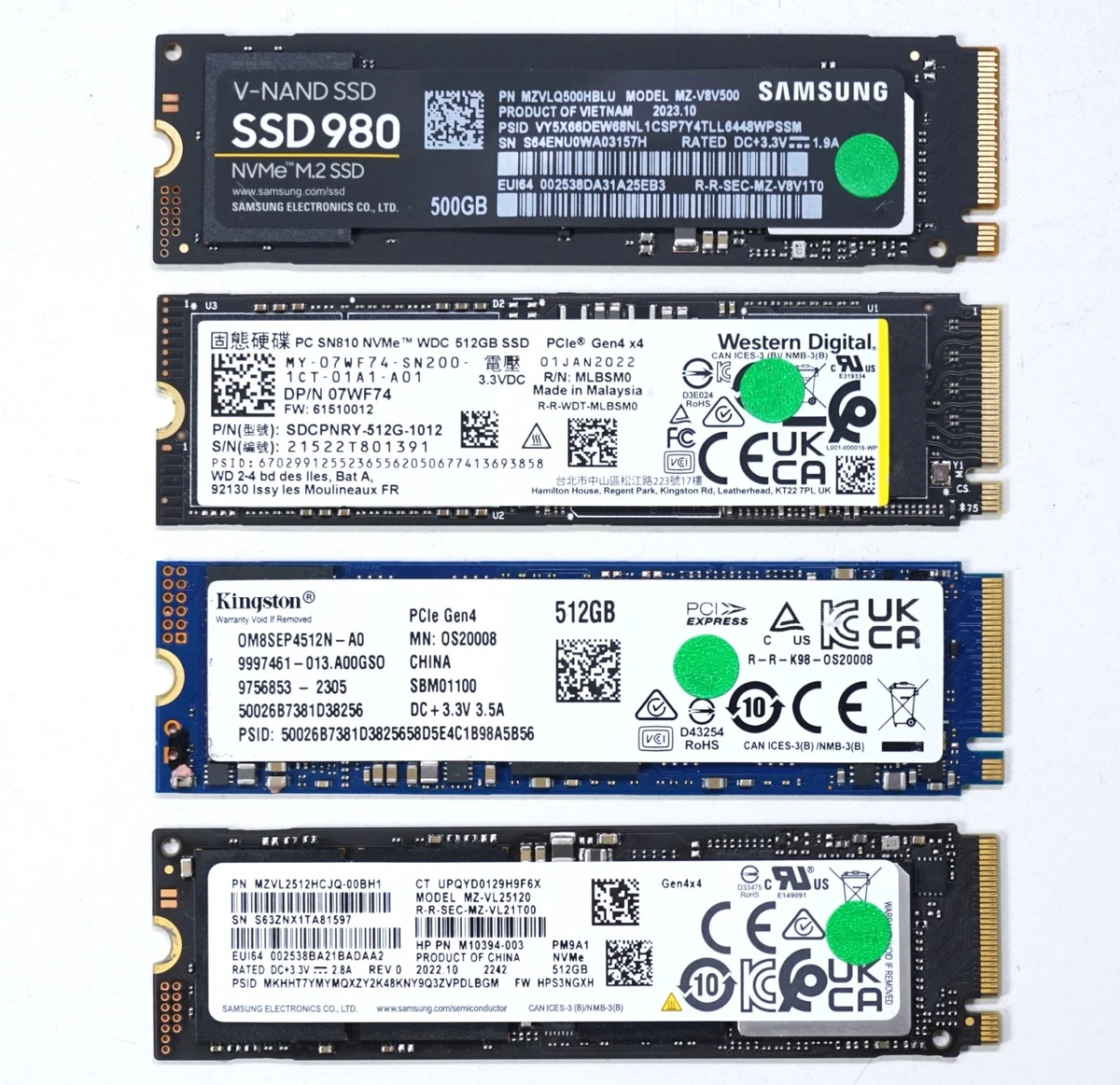 Western Digital M.2 Interface Solid State Drives 500 GB Storage