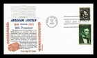 US COVER KHOL KRAFT FIRST DAY OF ISSUE ABRAHAM LINCOLN 16TH PRESIDENT