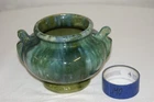 Brush McCoy Onyx Drip Glaze Blue Green Vase
