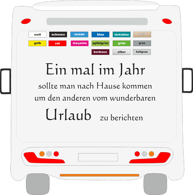 Aufkleber Urlaub Spruch Zitat Wohnmobil Wohnwagen Camping Reisen Sticker 01  | eBay.de