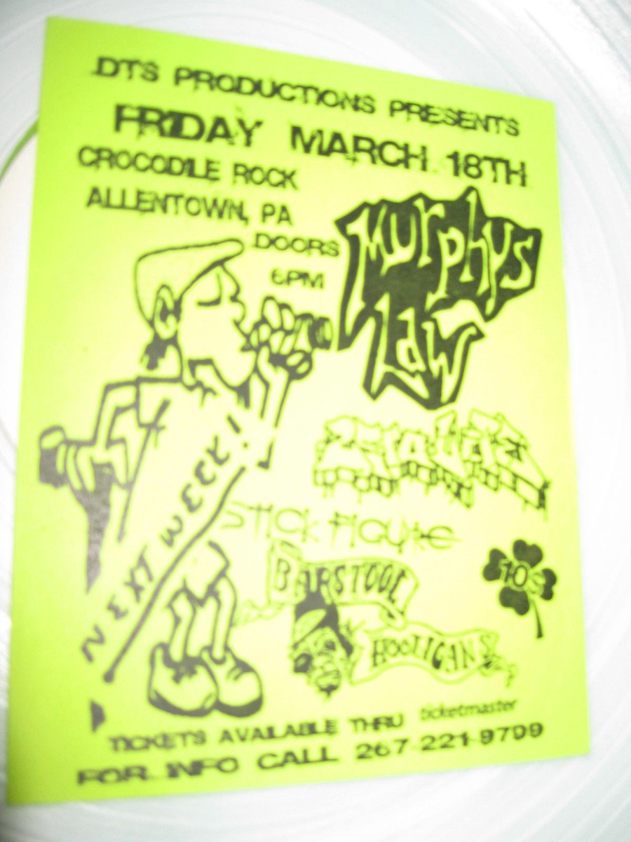 Murphys Law LP Back with a Bong CLEAR Promo NYHC PUNK ALT