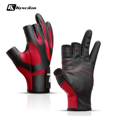 Anti-Cut Leather Fishing Gloves -Camping Hiking Rescue Durable Outdoor Gear Grip