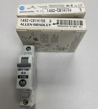 Allen Bradley,1492-CB1H150,Ser B Circuit Breaker 15A Lot Of 2 NOS
