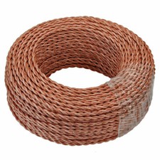 Vintage 2/3 Core Fabric Lighting Cable Twisted / Braided Fabric Flex Color Wires