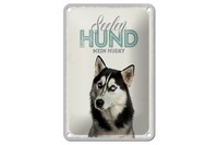 Blechschild Tiere 12X18 Cm Seelen Hund Mein Husky Geschenk Deko Schild