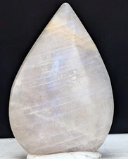Moonstone Freeform Teardrop Ornament Tower Blue Flash Crystal