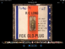 Fox Long R/C Glo-Plug, unopened