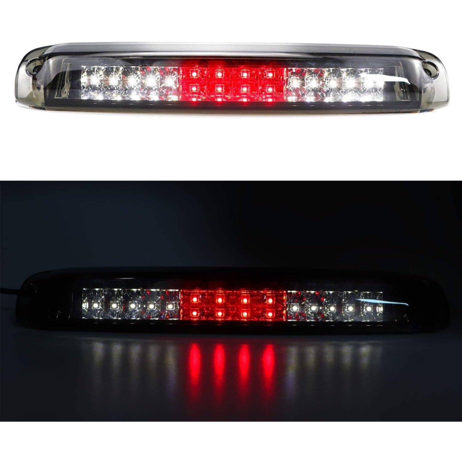 1999-2007 Chevy Silverado GMC Sierra LED 3rd Brake Light Chrome Smoke Lens