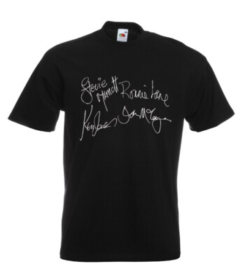 The Small Faces Autographs T Shirt All Or Nothing Steve Marriott MOD