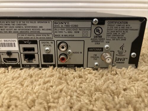 Sony BDV-E280 3D DVD Bluray 5.1Ch 1000W HDMI (in/out) ricevitore LAN FM con telecomando - Foto 7 di 11