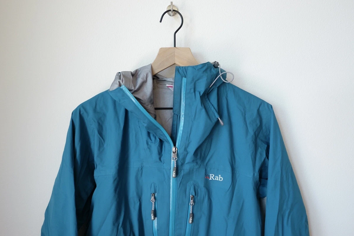 RAB Momentum Event Triple Waterproof Teal Green Large Jacket Hood | eBay