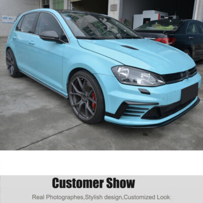 For VW Golf 7 7.5 MK 7 MK7.5 R & R-line 2017-18 Carbon Fiber Side