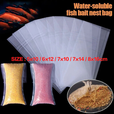 50-200STK PVA Beutel Bags Schnur, Set für Boilies, Pellets wasserlöslich Karpfen