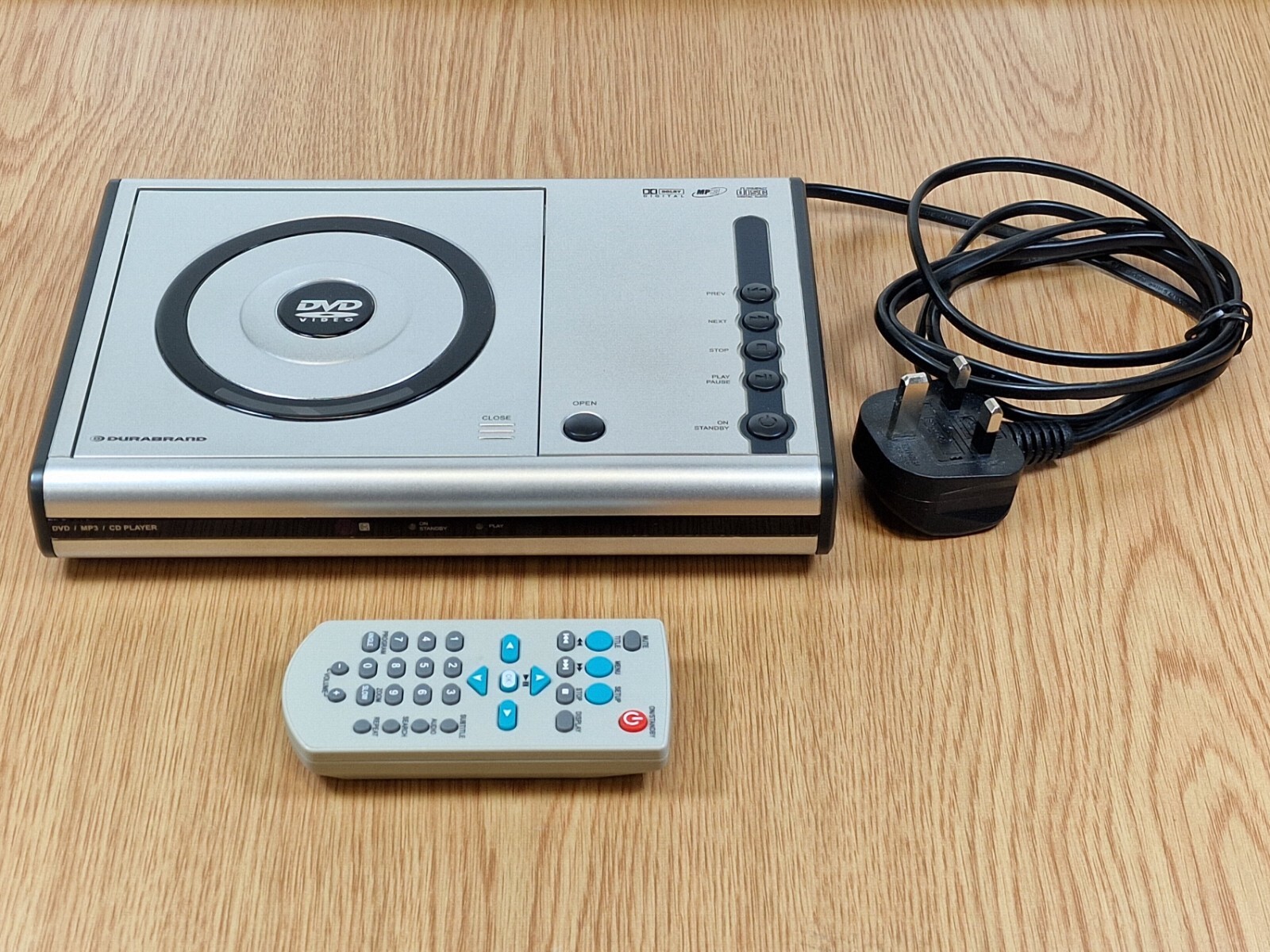 Durabrand Compact/Portable DVD1000 Player (DVD, CD, MP3) Region 2 with