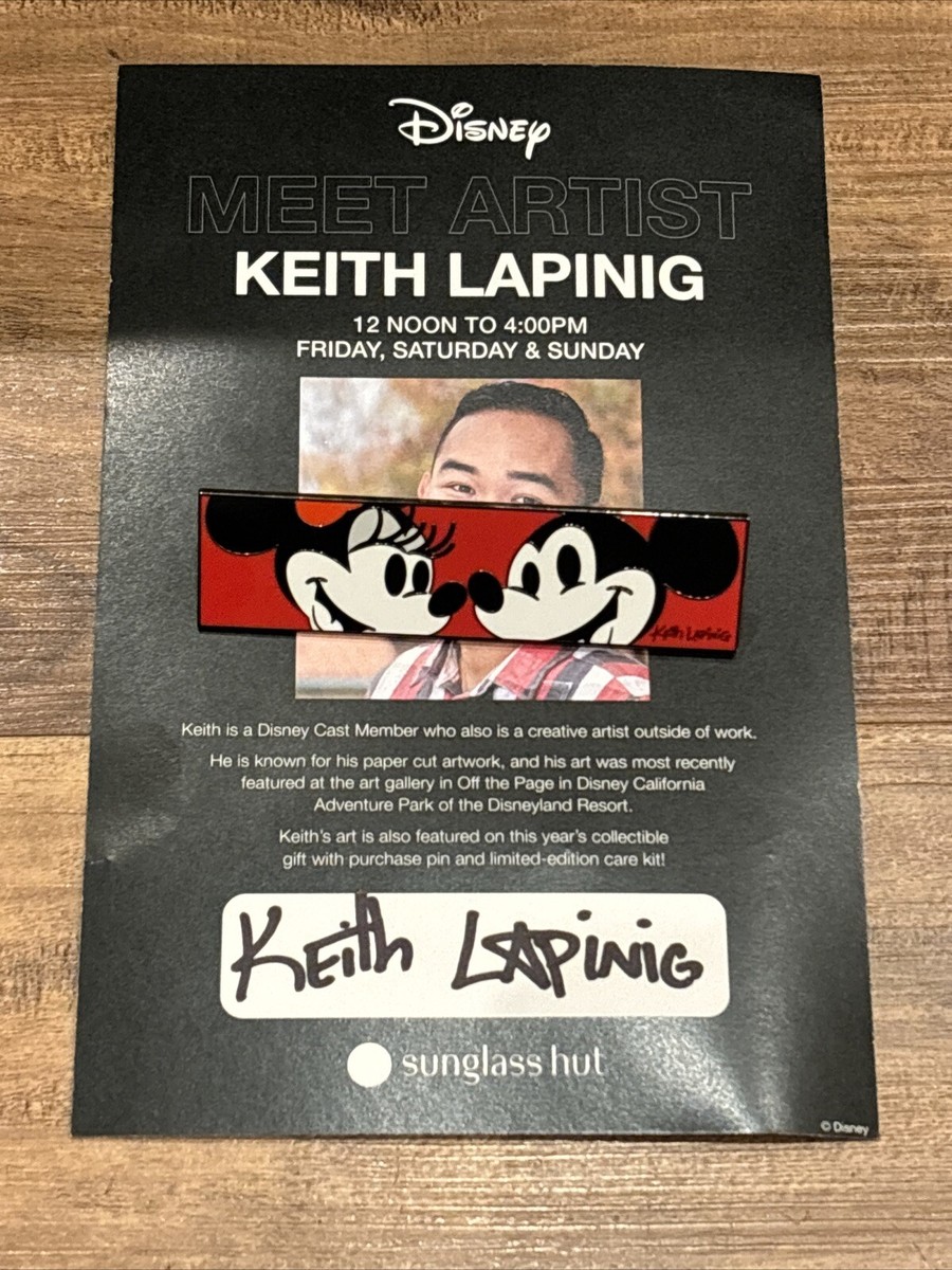 2024 Disney D23 EXPO Signed Mickey Mouse Pin Keith Lapinig