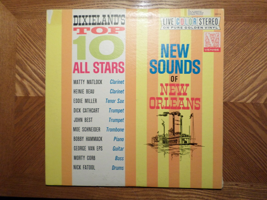 YELLOW VINYL VENISE LP RECORD/NEW SOUNDS NEW ORLEANS /DIXIELAND