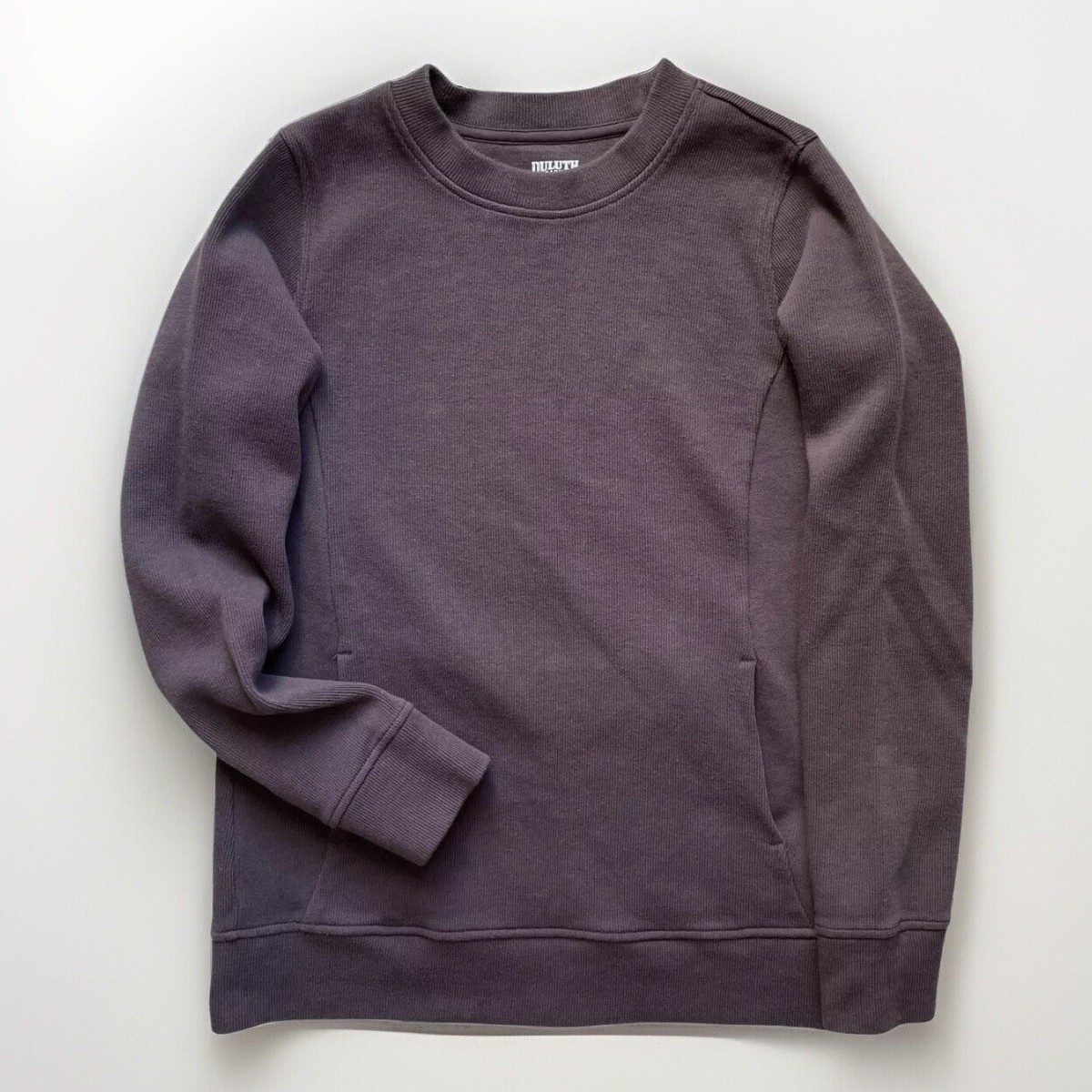 Duluth Trading Co Waffle Knit Crewneck Thermal Top Womens XS Purple Base  Layer