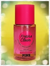 Victoria's Secret PINK FRESH  CLEAN Scented Body MIST TRAVEL 2.5 oz e75 ml NEW