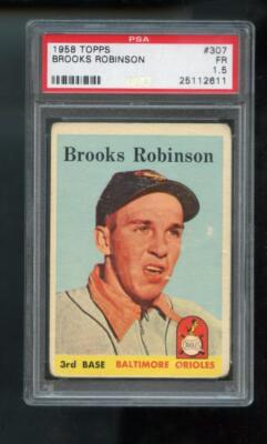 1958 Topps #307 Brooks Robinson PSA 1.5 Graded Baseball Card Baltimore Orioles