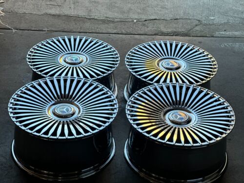 20'' inch Wheels fit Mercedes S550 Bentley E S63 Chrome with Tires CLS CL63 S580 - Picture 3 of 6