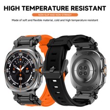 Luxury Metal Silicone Band Sports Strap For Samsung Galaxy Watch Ultra 47MM