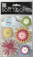 MAMBI Soft Spoken 3D stickers HILARIOUS Flower Theme 94324 Fast FREE Ship! NICE!