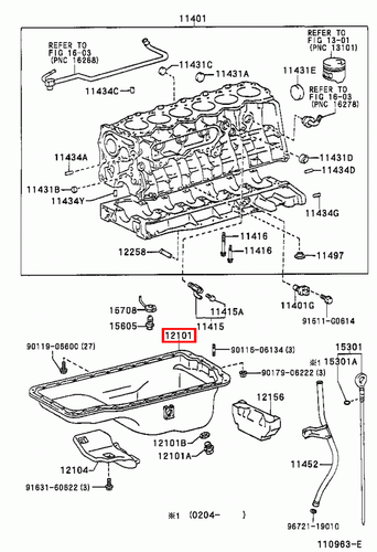 Genuine Toyota LandCruiser HDJ100 1HD FTE 4.2 Diesel Engine Oil Sump Pan - Picture 5 of 6