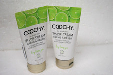 2 of Coochy RASH FREE Shave Cream-Key Lime Pie 3.4oz each