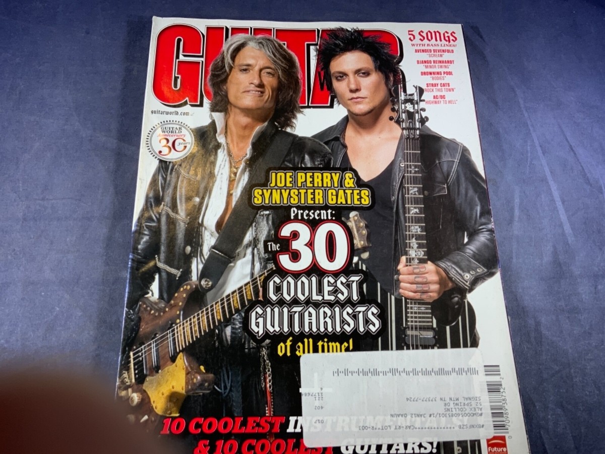 I5-86 GUITAR WORLD MAGAZINE - SEPTEMBER 2010 - JOE PERRY