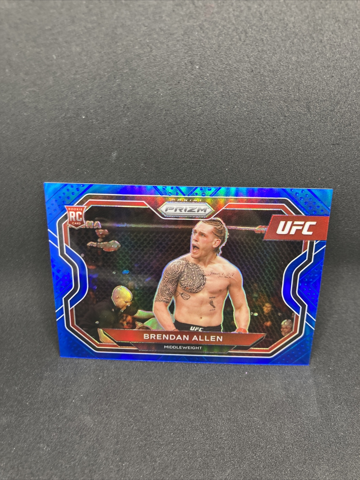 2021 Panini Prizm Debut UFC #134 Brendan "All In" Allen RC - BLUE REFRACTOR /199