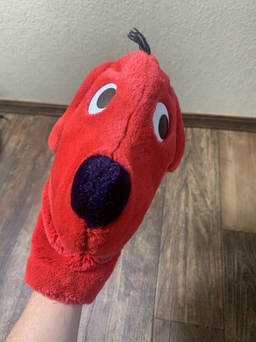 Clifford Il Grande Cane Rosso Burattino Mano Norman Bridwell Peluche Imbottito Vintage 1990 - Foto 4 di 4