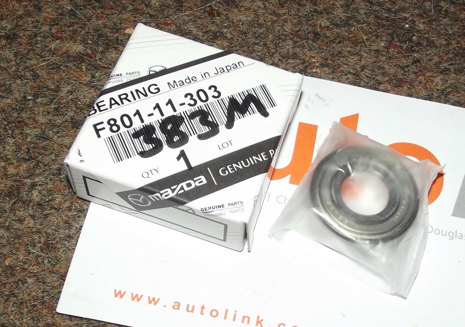 Genuine Mazda MX-5 MX5 Clutch Spigot Pilot Flywheel Bearing F80111303-image