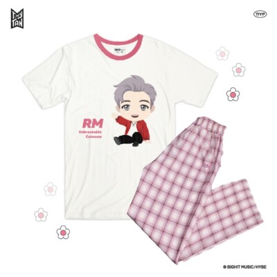 BTS TinyTAN Official Authentic Checked Pattern Loungewear by TIYP