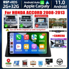 2+32G Android 12 Car Stereo CarPlay Radio GPS Navi For Honda Accord 2008-2013